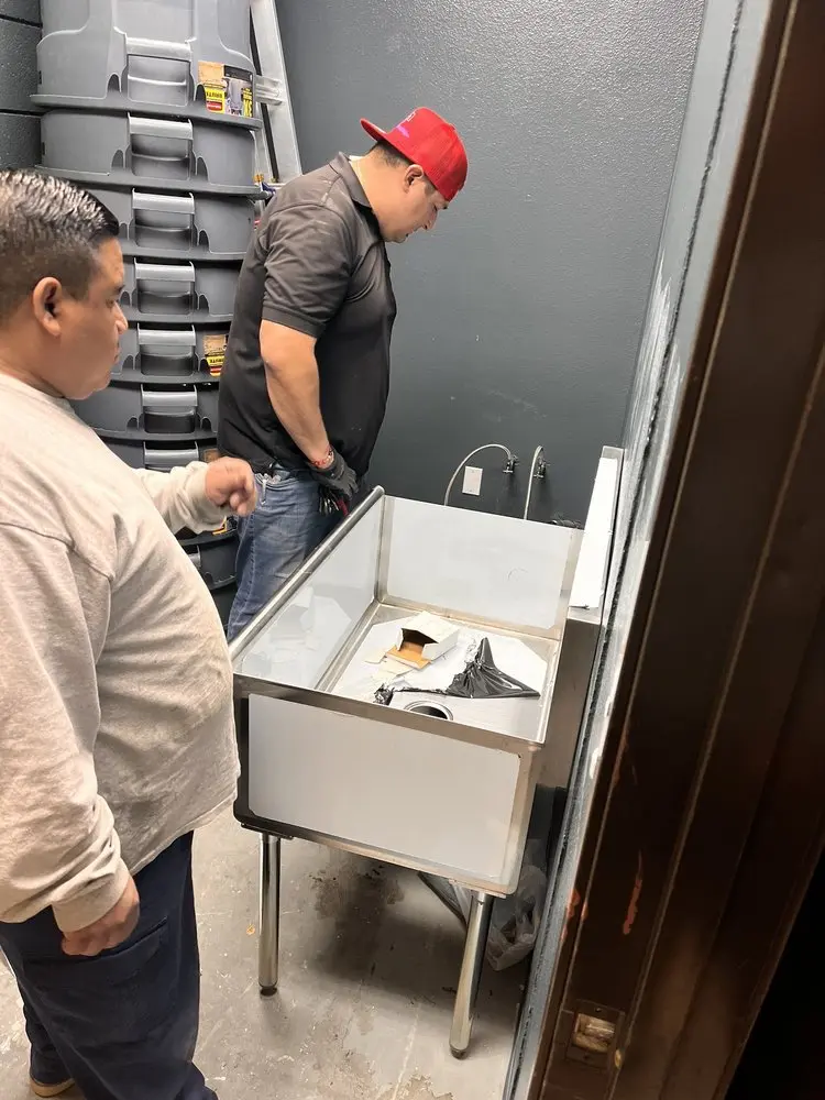 Commercial plumbing and sink installation in Downtown Edmonds